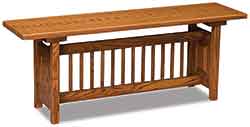 Amish Handcrafted Classic Mission Bench