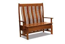 Amish Made Cranbrook Mission Bench