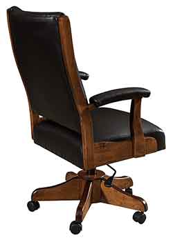 Amish crafted Roxbury custom desk Chair with Leather