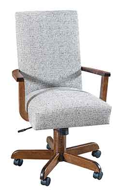 Amish Custom Zeigler Arm Office Desk Chair