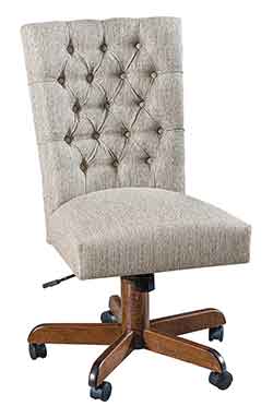 Amish Custom Made Zellwood Side Office Desk Chair