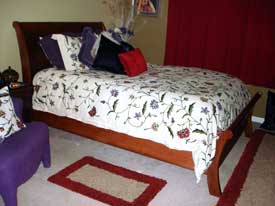 Amish Made Custom Cherry Sleigh Bed