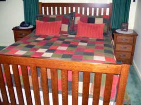 Oak Mission Bed