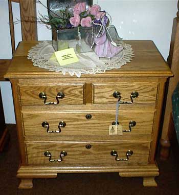 Custom Amish Made Oak Standard Nightstand or Endtalble