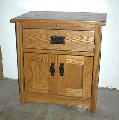 Custom Amish Made Oak Shaker Nightstand or Endtalble