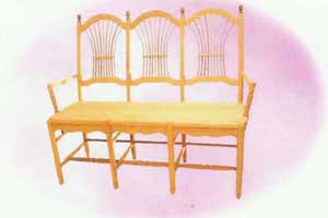 Amish Made Sheaf Back Bench