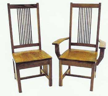 Amish Made Prairie Mission Chair