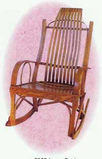 Amish Made Large Bent Post Rocker