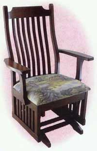 Amish Made Mission Glider Rocker