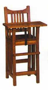 Amish Made Mission High Chair