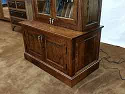 Locally Amish Custom Made Gun Cabinet Wall Unit Full View