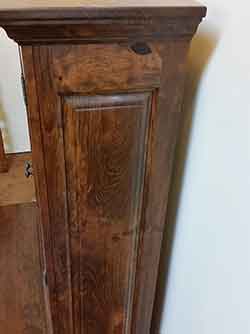 Rustic Cherry Gun Cabinet top with Knots