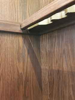 Wood Clad Steel Bar Pin in Gun Cabinet.