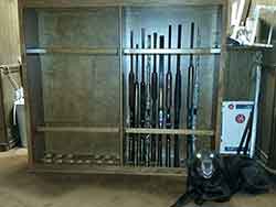 Custom Gun Rack with Locking Steel Bars