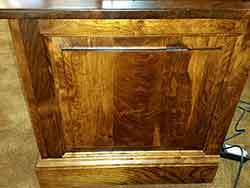 Solid Wood Raised Panel Lower Gun Cabinet Base