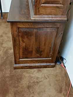 Locally Amish Custom Made Gun Cabinet Safe Close Up Doors Closed