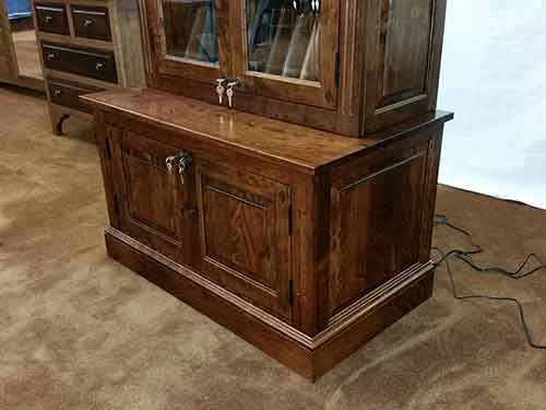 Locally Amish Crafted Cherry Gun Wall Unit