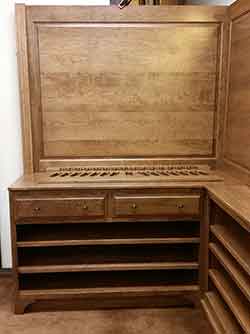 Gun Cabinet Base with Two Drawers and Two Adjustable Shelves