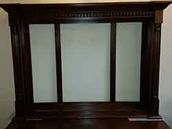 Pistol Display Cabinet Before Leather Back Installed