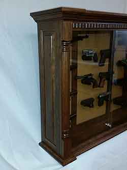 Solid Wood Raised Panel Pistol Cabinet Side