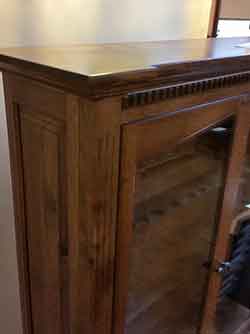 Gun Cabinet Crown Molding with Dentil Molding