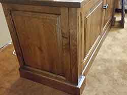 Solid Wood Raised Panel Gun Cabinet Sides