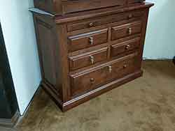 Gun Cabinet Base with Full Extension Lockable Drawers