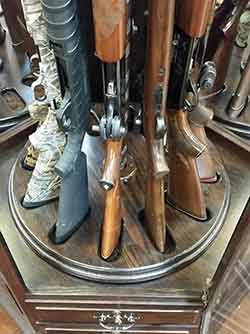 Solid Cherry Wood Turntable for Both Rifles and Shotguns