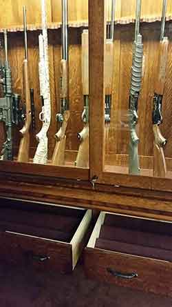 Keyed Alike Cylinder Locks in Gun Cabinet Drawers and Doors