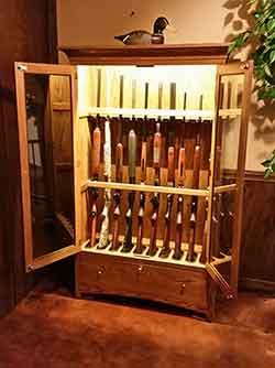 Gun Cabinet with Full Extension Dovetailed Drawer