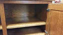 Double Gun Cabinet Door Base with Adjustable Shelf