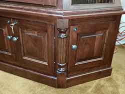 Raised Panel Locking Lower Gun Cabinet Doors