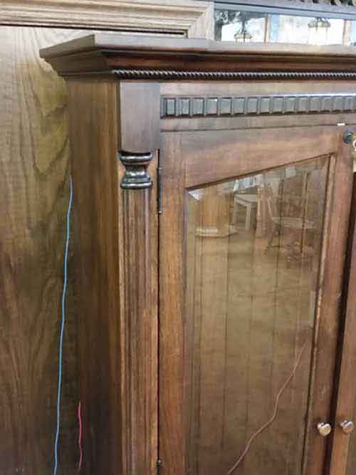 Fancy Molding and Dentil Work on 12 gun custom cabinet