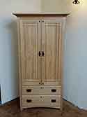 Solid Maple Closed Front Gun Cabinet