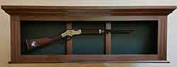 Wall Display Gun Cabinet with Henry Rifle