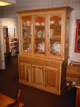 Natural Solid Hickory Hutch