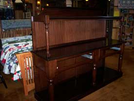 Cherry Buffet with Display Shelf