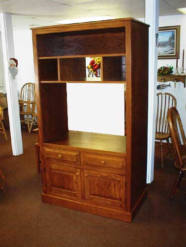 Custom Amish Made Standard Cherry Entertainment Center