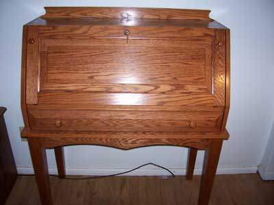 Locally Amish Made Oak Secretary Desk