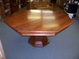 Locally Amish Custom Made Poker Table with Solid Cherry Dining Top