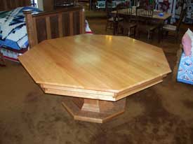 Cherry Poker Table with Solid Top