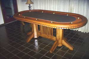 Locally Custom Made Texas Hold 'em Table