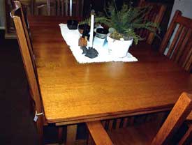 Amish Made Quarter Sawn Oak Table