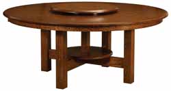 Amish made round table with 4 legs