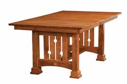 Douglas Mission trestle table