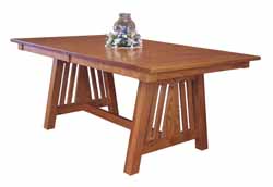 Amish ade Markley Trestle style dining table