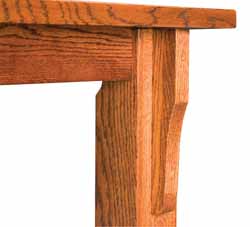 Old Harbor dining table leg detail