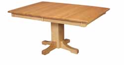 Mission single leg dining table