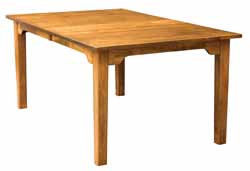 Shaker style custom dining table by Amish craftsmen