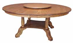 Traditional round Amish made table